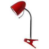 Aigostar Stona lampa sa stezaljkom 1xE27/11W/230V crvena/hrom | Eponuda.com