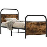 Maison Chic Posteljni okvir - Enojna postelja - Postelja za odrasle brez vzmetnice 80x200 cm dim. hrast inž. les-J6592, (21763507) | Shoptok.si