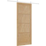 vidaXL drsna vrata s kompletom opreme 93x232 cm trda lesena borovina | Shoptok.si