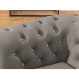 Ropez Siva baršunasti sklopiva sofa 203 cm York Blik – | shoptok.hr