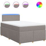 Maison Chic Box spring postelja - Vzmetna postelja z vzmetnico taupe 120x190 cm blago SL23325, (21880398) Cene