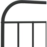  Kovinsko posteljno vzglavje črno 150 cm | Shoptok.si