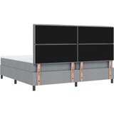 Box Vzmetnica na škatlo s vzmetnico in LED svetlobo Siva 200x200 cm Tkanina, (22082973) | Shoptok.si