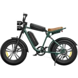 M20 električno kolo za odrasle, 750 w, 48 v, 26 ah, dvojna baterija, polno vzmetenje fat ebike - zeleno, (21337263)