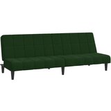  The Living Store Kavč dvosed z ležiščem temno zelen žamet - Raztegljiv Kavč, (21447941) | Shoptok.si