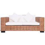  2-dijelni set sofa od prirodnog ratana s jastucima | shoptok.hr