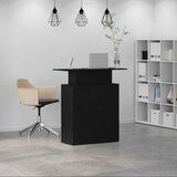  Recepcijski stol crni 100x40x104 cm izrađeno drvo | shoptok.hr