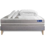 ACTISOM Kompletni paket za posteljo - Vzmetnica 140x190 cm + Vzmetni okvir z letvami (komplet) + 2 vzglavnika + Prevleka - Actiflex Touch, (21614207) | Shoptok.si