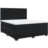 Maison Chic Box spring postelja - Vzmetna postelja z vzmetnico črna 180x200 cm žamet SL10809, (21881870) | Shoptok.si
