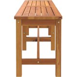  Vrtna klupa 150 x 35 x 45 cm od masivnog bagremovog drva | shoptok.hr