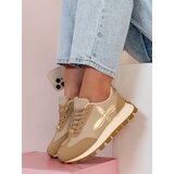 DStreet Sportowe sneakersy damskie FLEXIMOT beżowe | shoptok.hr