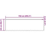  Čipkasta zavjesa sa zavjesama Bijelo 245 x 750 cm Poliester | Eponuda.com