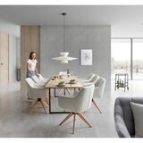 Bessagi Home Raztegljiva Miza Catalina, Barva Hrasta, Železo | Shoptok.si