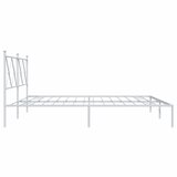  Metalni okvir za krevet s uzglavljem bijeli 183x213 cm | shoptok.hr
