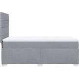  Krevet s oprugama i madracem svjetlosivi 100x200 cm od tkanine | shoptok.hr