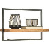 Landscape STENSKI REGAL 50/35/25 cm črna, barve akacije Cene