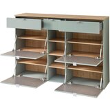 XORA omara za čevlje žajbljevo zelena, hrast artisan | Shoptok.si