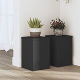 vidaXL Stojalo za rastline 2 kosa črno 20x20x30 cm inženirski les Cene