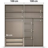 Novel OMARA Z DRSNIMI VRATI, barve šampanjca | Shoptok.si