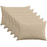  Presvlaka za jastuk 6 pcs ALMELO Sivosmeđa 30 x 50 cm Kord | shoptok.hr