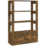 Maison Chic Komoda - Predalnik dimljeni hrast 80x30x119,5 cm inženirski les, (21718319) | Shoptok.si