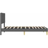  Krevetna konstrukcija Tamnosiva 90 x 190 cm Tkanina | shoptok.hr