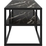 vidaXL TV ormarić crni s crnim mramornim staklom 120 x 40 x 40 cm | shoptok.hr