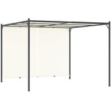  Pergola s podesivim krovom krem bijela 3 x 3 m čelična | shoptok.hr