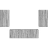  Set omare za televizijo na steni 4 pcs Siva Sonoma, (5000132206) | Shoptok.si