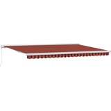  Skrovita tenda Crvena i Crna 500 × 300 cm Tkanina i Metal | Eponuda.com