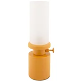 Oker žuta LED stolna lampa s mogućnosti zatamnjivanja s metalnim sjenilom/sa staklenim sjenilom (visina 29,5 cm) Camp –