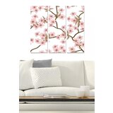 Wallity MDF10303222 multicolor decorative mdf painting (3 pieces) Cene