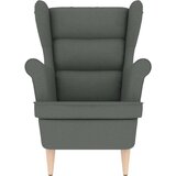 Fotelja tamnosiva 74x84x100 cm od tkanine | shoptok.hr