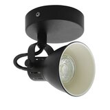 Eglo Seras 2 spot/1, led, gu10, 1x3,3w, 240lm, crna/čelik Cene