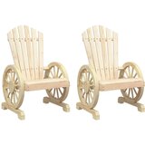 Maison Chic Vrtni Stoli - Stol za vrt Adirondack 2 kosa trden les jelke JS559, (21878928) Cene
