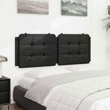  Jastuk za uzglavlje crni 120 cm od umjetne kože | shoptok.hr