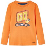  Dječja majica s dugim rukavima tamnonarančasta 116 | shoptok.hr