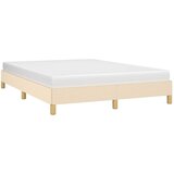  Okvir za krevet bez madraca krem 140 x 190 cm od tkanine | shoptok.hr