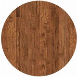 vidaXL Nepremična površina Temno rjava Ø 60 x 4 cm Trda hrastovina | Shoptok.si