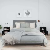  Nočna omarica 2 kosa črna 40x34x55 cm trdna borovina, (20734903) | Shoptok.si