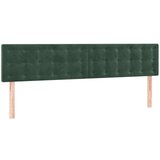  Krevet box spring s madracem LED tamnozeleni 200x200 cm baršun | shoptok.hr