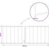  Ograda oko Travnjaka 5 m x 25 cm Pocinčani čelik Srebrna | shoptok.hr