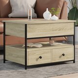vidaXL Stolić za kavu boja hrasta sonome 70x50x50 cm od drva i metala | shoptok.hr