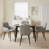 vidaXL Trpezarijske stolice 4 pcs Baršun Svjetlosiva 57 x 50 x 85 cm Cijene