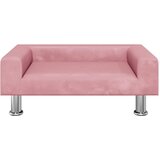  Krevet za pse ružičasti 70 x 45 x 26,5 cm baršunasti | shoptok.hr