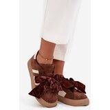 Boto Women's Sneakers With Suede Bow Brown Ashlyn | shoptok.hr