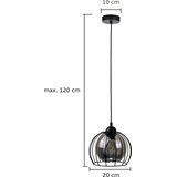  Luster na sajli SOLO BLACK 1xE27/60W/230V | Eponuda.com