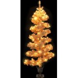  Spiralno osvijetljeno božićno drvce s posudom bijelo 120 cm PVC | Eponuda.com