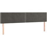  Box spring postelja z vzmetnico temno siva 200x200 cm žamet, (20724805) | Shoptok.si