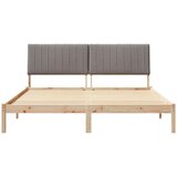  Okvir za krevet s uzglavljem Smeđa 180 x 200 cm tkanina | shoptok.hr